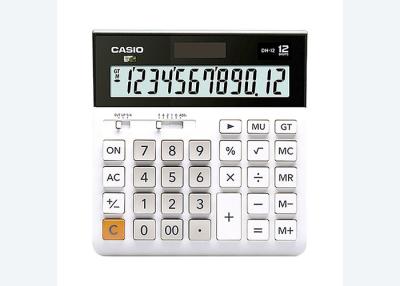 China Para do bocado largo extra do negócio 12 do escritório de contabilidade do banco dos modelos da calculadora de Casio DH-12 o computador duplo do poder à venda