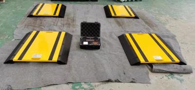 China Overloading multi-axle Vehicle Scales with Low Profile portable axle weigh pads Wheel scales for sale