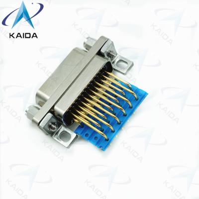 China 5A MIL-DTL-83513 Micro-D Connectors 90° PCB Rectangular Connector J30J-25ZKWP for sale