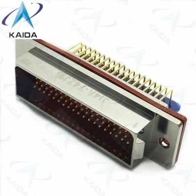 China -55°～ 125° Work Temperature 3A J14A Connector J14A-74ZJ1B.90° PCB 74 Female Pins for sale