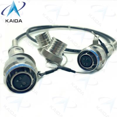 China Stainless Steel Passivated Finish Optical Fiber Connectors 2*J599/26KB02B1N-8.0(GD) for sale