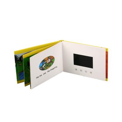 中国 凸版印刷の印刷のビデオ パンフレット カード、128MB-16GBビデオ挨拶状 販売のため