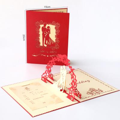 China Scroll 3d Thank You Cards For Wedding Invitations for sale