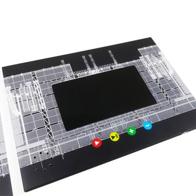중국 내장 플래시 메모리 디지털 비디오 브로셔 자동 재생 이벤트 초대장을 위한 내장 스피커 판매용