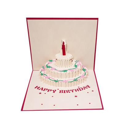 China CMYK Color 3D Pop Up Greeting Card for Birthday 148×210mm Size for sale