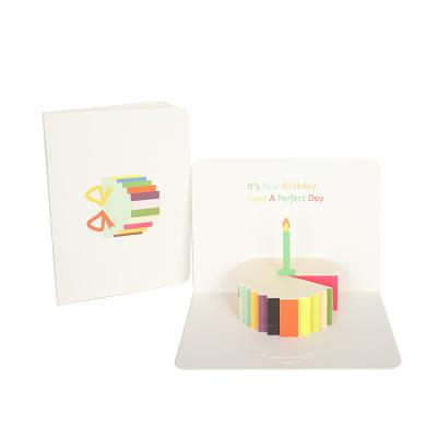 中国 CMYK Happy Birthday 3D Greeting Card、Cards OEM FCC Certificatesの上のレーザーCut Pop 販売のため