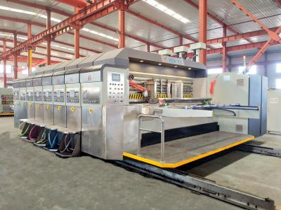 China HX series fully computerized “vacuum transfer bottom printer” dryer (slotter)die cutter machine for sale