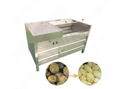 China Industrial Rotary Type Potato Washing And Peeling Machine for sale
