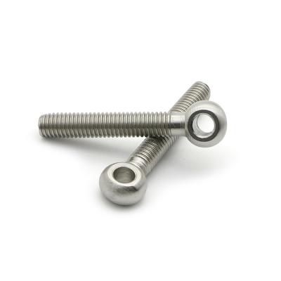 China Metric Galvanized Lifting Eye Bolts Forged 304 316 SS A2-70 Long M8 M10 M12 Eye Bolt for sale