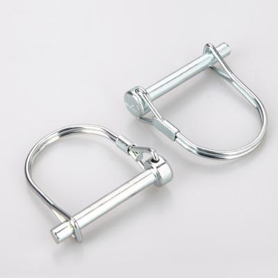 China Round Wire Lock Pins / Spring Lock Pin / Stainless Steel A2 A4 Double Wire Lock Pin D Type Safety Pins for sale