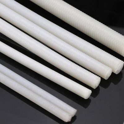 China White Plastic Rubber Nylon Full Threaded Rod DIN975 M4 - M20 for sale