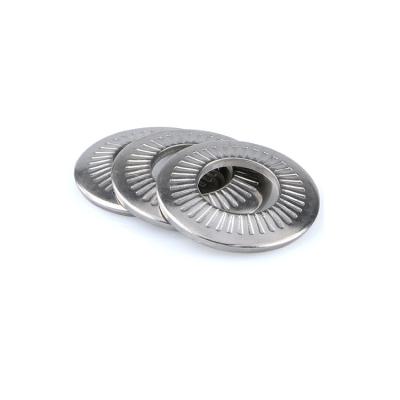 China Self Locking Conical Spring Washers Knurling Disc Spring Washer for sale