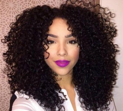 China Multi Colored Real Brazilian Curly Human Hair Extensions With Soft And Luster for sale