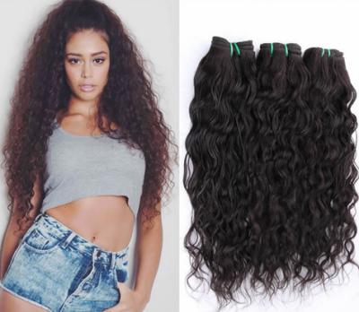 China Raw Wavy Hair Extentions Braiding Indian Natural Human Hair Wigs Weave Soft And Smooth 1b# Color for sale