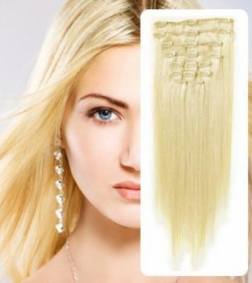 China Natural 100% Virgin Clip In Hair Extension Silky Straight Human Hair for sale