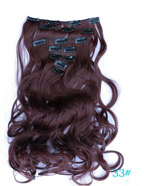 Chine Agrafe synthétique bouclée noire dans des trames de cheveux de prolongements de cheveux à vendre
