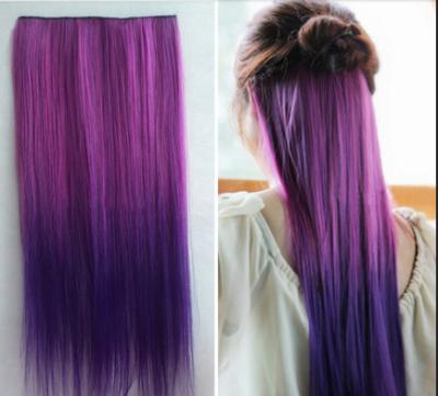 China Clip coloreado en las pelucas falsas del pelo de las extensiones sintéticas del pelo para las mujeres blancas en venta