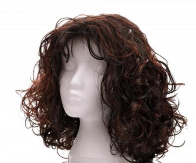 China High Temperature Fiber Women's Synthetic Hair Wigs Stylish Ultrashort Curly for sale