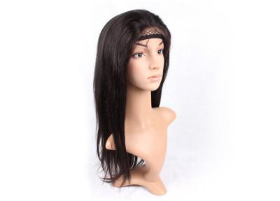 China 100% Unprocessed Dark Brown Human Hair Lace Front Wigs With Baby Hair for sale