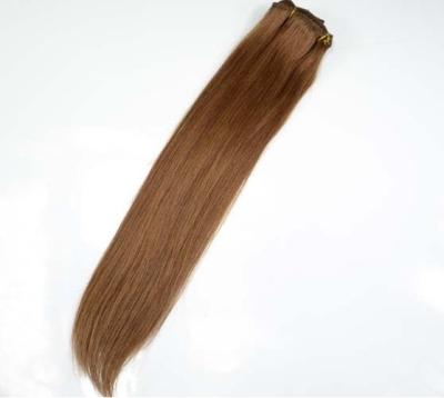 China clip rizado rizado del pelo de 6A Remy en extensiones del pelo ningún enredo ningún vertimiento en venta