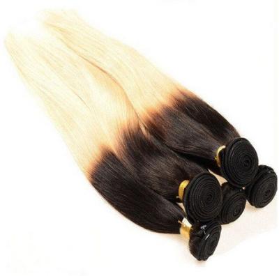 China Soft Smooth Colorful Ombre Hair Extensions , 12 - 30 Inch Straight Remy Hair Weave for sale