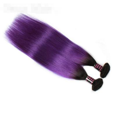 China O cabelo humano peruano de Ombre empacota extensões puras do cabelo do Virgin de 100% à venda