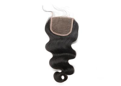 China Free Parting / Mid Parting Lace Top Closure Remy Hair , Body Wave Brazilian Virgin Hair for sale