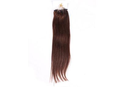 Chine Indien 12 pouces - 18 avancent les cheveux petit à petit brun clair d'anneau de prolongements micro de cheveux à vendre