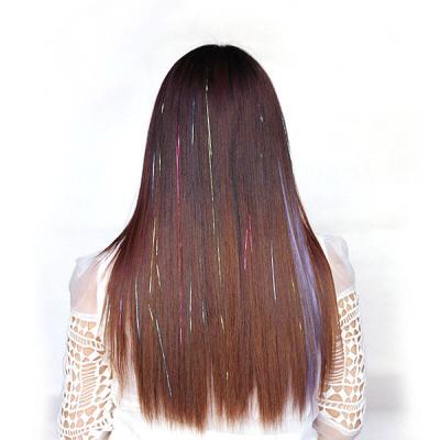 China Healthy Swiss Lace Pre Bonded Hair Extensions Medium Brown Color No Shedding for sale