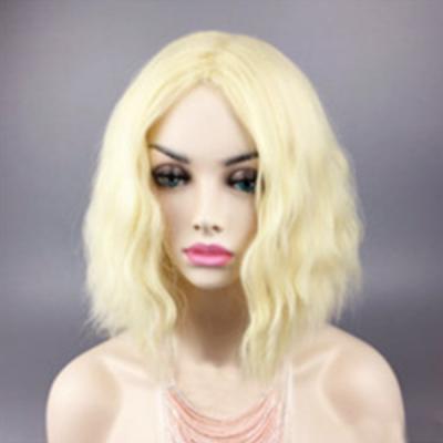 China Loose Wavy Blonde Human Hair Full Lace Wigs Cuticle Aligned Steamed 8A 11A for sale