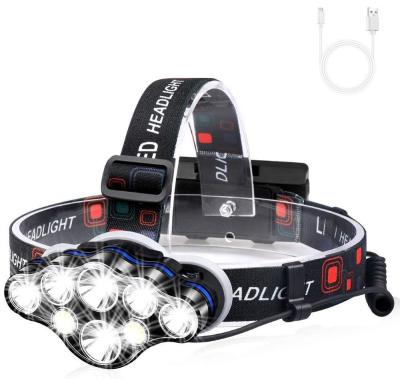 China Aluminum Led , Waterproof High Power USB Rechargeable Headlamp for sale