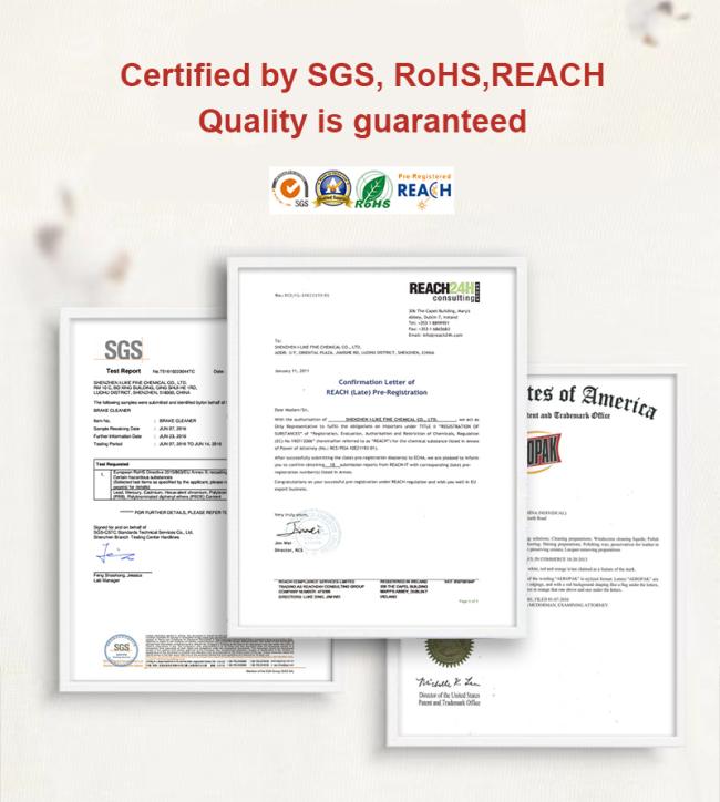 AEROPAK product certifications