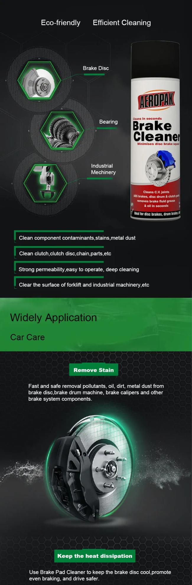 Aeropak brake cleaner spray can angled view