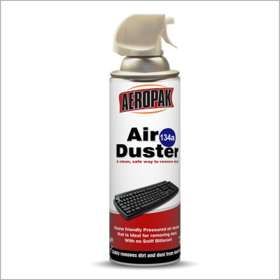 China 134a Moisture Free Gas Air Duster Non Flammable For Keyboard Aerosol Duster for sale