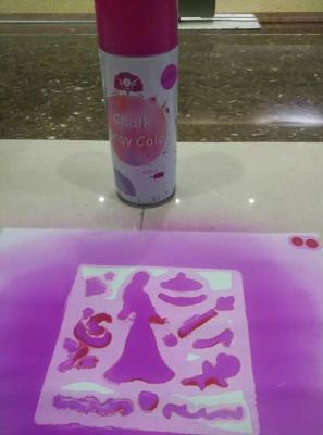 China Water Based Temporary Spray Paint DIY Chalk Washable Easily To Remove for sale