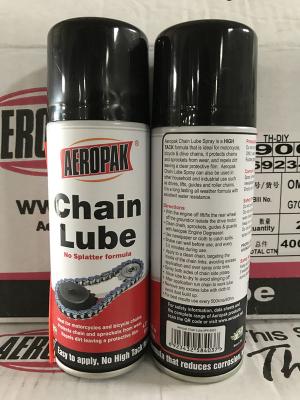 China Weatherproof Chain Lube Spray Anti Corrosion For Chrome And Metal Chains for sale
