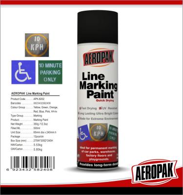 China Safety Survey Marking Paint Permanent Spray Paint For Car Parks Warehouse for sale