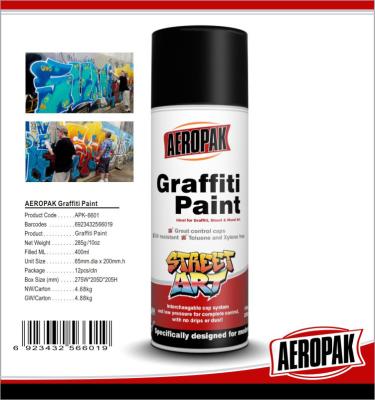 China Aeropak Non Toxic Artist Graffiti Spray Paint With Hand Held Pressurized Can for sale
