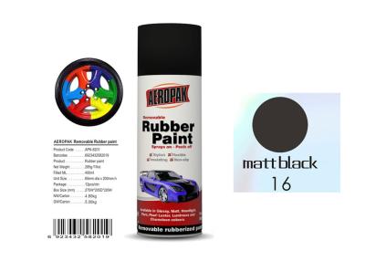 China Matt Black Color Removable Rubber Spray Paint , Anti - Sagging Peelable Car Paint for sale