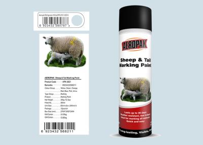 China SGS Certificated Marking Spray Paint , Livestock Marking Paint Refrigerator White for sale