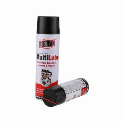 China 500ml Multi Purpose Lubricant Spray Anti Rust Lube Aeropak Tinplate Can for sale
