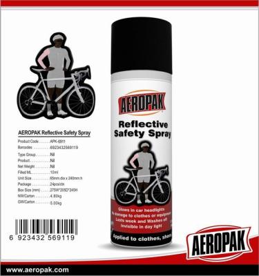 China Espray de aerosol reflexivo de espray de Aeropak 200ml de la pintura de la seguridad reflexiva de la luz en venta