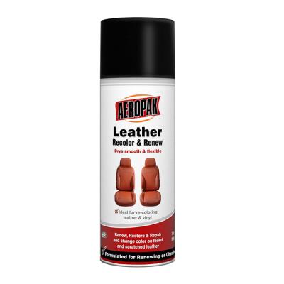 China Aeropak spray paint for leather Aerosol recolor and renew leather spray paint for sale
