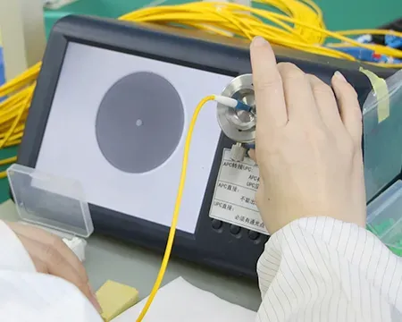 Fiber cable close-up