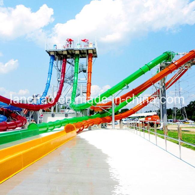 Fiberglass Aqualoop Body Water Slide for Amusement Park