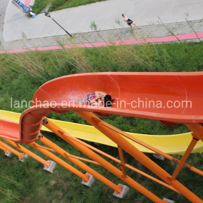 Fiberglass Water Park High Speed Water Body Slide
