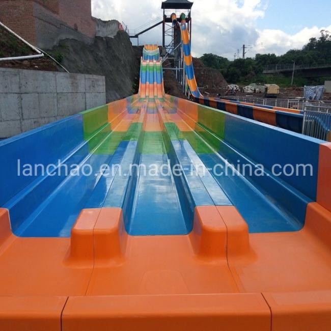 Attractive Water Theme Park Equipment Adult Rainbow Racing Slide