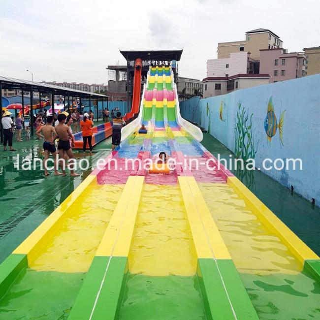 Attractive Water Theme Park Equipment Adult Rainbow Racing Slide