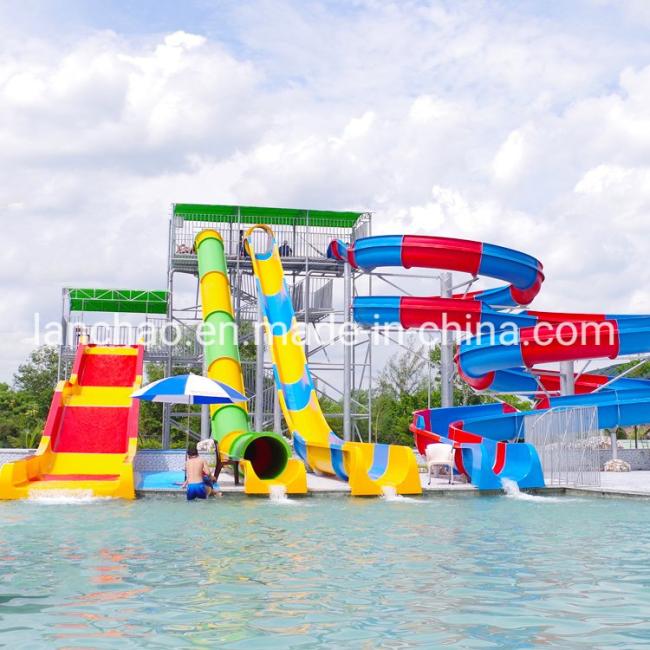 Aqua Park Water Play Equipment Fiberglass Water Slide