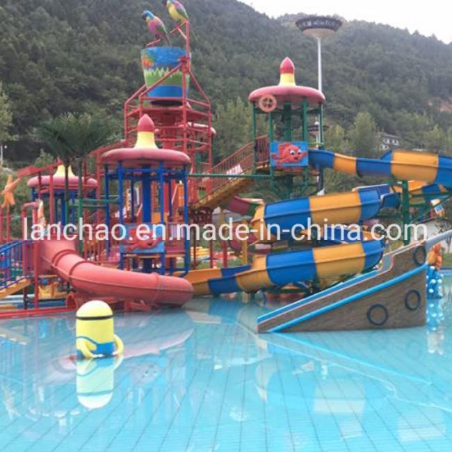 Customized Aqua Amusement Park Rides Fiberglass Water Play House